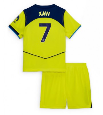 Tottenham Hotspur Xavi Simons #7 Tercera Equipación Niños 2025-26 Manga Corta (+ Pantalones cortos)